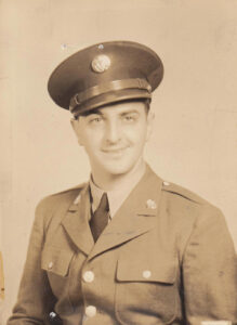Joseph O. Basile in his WWII US Army uniform